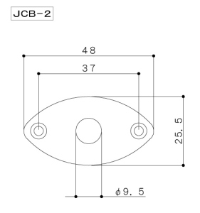 Gotoh Jcb-2Gg Piastra Ovale Gold