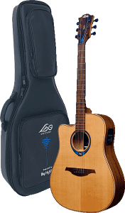 Lag TNHV15DCE  Natural Acoustic Guitar with Hyvibe System