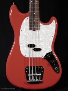 Fender Vintera 60S Mustang Bass Pau Ferro Fiesta Red