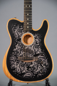 Fender American Acoustasonic Telecaster Black Paisley