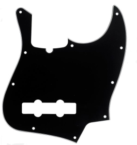 Fender Fender 10-Hole Contemporary Jazz Bass Pickguards Black 3 ply