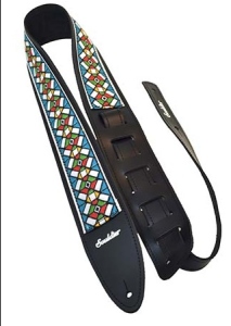 Souldier Torpedo Stained Glass Blue Guitar Strap