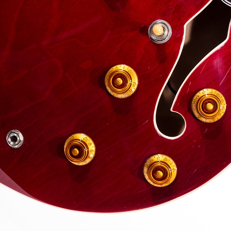 Tokai 335 Style Flame See Through Red