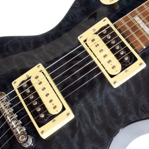 Tokai LP Style Quilted See Through Black
