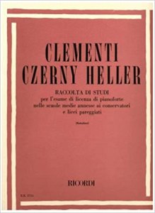 Ricordi Clementi Czerny Heller Raccolta di Studi Esame di Licenza di Pianoforte