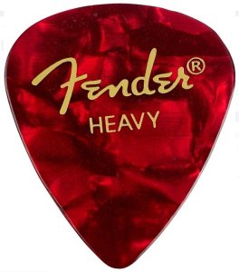 Fender Plettri 351 Red Moto Heavy Pack 12 Pz