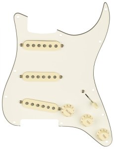 Fender Pre-Wired Stratocaster Pickguard Tex-Mex SSS White