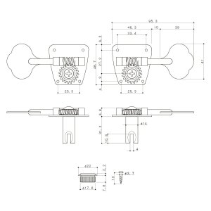 Gotoh Meccanica Basso 1L Nickel
