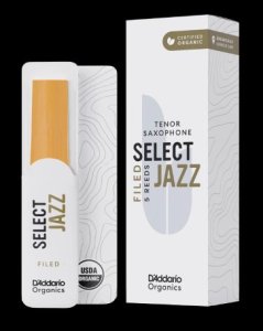 D'Addario Ance Organic Select Jazz Filed per Sax Tenore 2 Medium 5 Pz