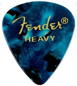 Fender Plettri 351 Ocean Turquoise Heavy Pack 12 Pz