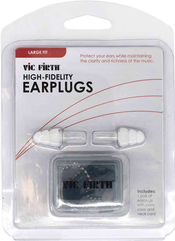 Vic Firth VICEARPLUGL2 - White HiFi Earplugs L