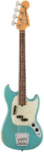 Fender Jmj Road Worn Mustang Bass Faded Daphne Blue