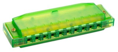 Hohner Translucent harp green hardcase