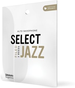 D'Addario Organic Select Jazz 3S Filed Ance per Sax Alto 3 pz