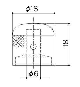 Gotoh Manopola Vk1-18 Black