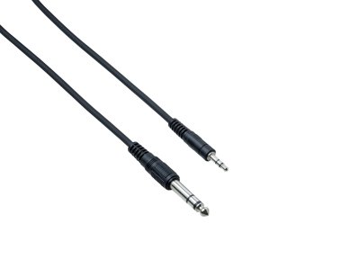 Bespeco Cavo per Dispositivi Elettronici Jack St 6,3 mm Jack St 3,5mm Mt 1,5