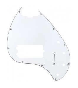 Musicman Sting Ray 5 H  Battipenna White Black White