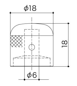 Gotoh Manopola Vk1-18 Chrome