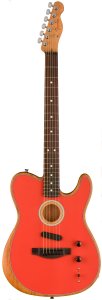 Fender Limited Edition American Acoustasonic Telecaster Fiesta Red