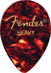 Fender Classic Celluloid Picks 358 Shape 12 Pack Heavy