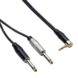 Bespeco Jack Stereo 3,5 mm Angolo  2 x Jack 6,3 mm Rockit Mt 3