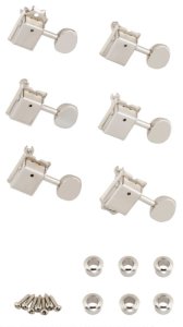Fender Vintage-Style Stratocaster Telecaster Tuners Nickel Set di 6