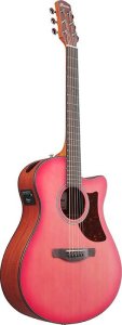 Ibanez AAM50CE Coral Red Open Pore