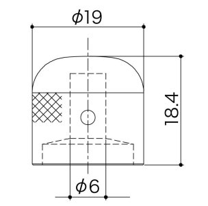 Gotoh Manopola Vk1-19 Black