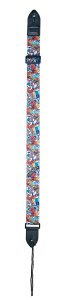 Bespeco Tracolla Professionale per Chitarra in Cotone Rinforzato Pattern Chiaro