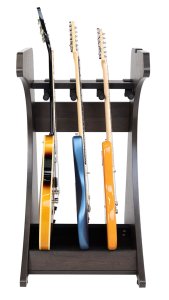 Gator Frameworks GFW-ELITEGTR3RK-BRN Rack per chitarre 3-4 posti in finitura noce scuro<br>