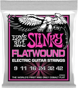 Ernie Ball 2593 Slinky Flatwound 09-42