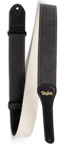 Taylor Vegan Guitar Strap Herringbone Hemp Cotton Black