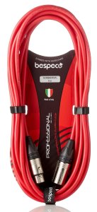 Bespeco Cavo Microfonico 6 Mt Neutrik Cavo Rosso