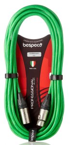 Bespeco Cavo Microfonico 6 Mt Neutrik Cavo Verde
