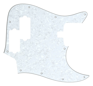 Sadowsky Battipenna White Pearl per Basso 4 Corde J Style