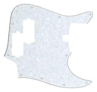 Sadowsky Battipenna White Pearl per Basso 5 Corde J Style