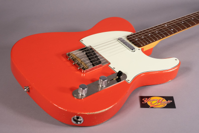 Rufini Chitarra Elettrica Telecaster Vintage Fiesta Red Aged