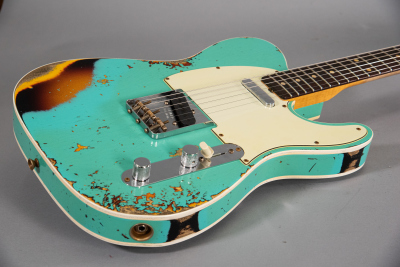 Fender Custom Shop Built 1960 Telecaster Heavy Relic Faded Aged Sea Foam Green