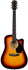 SQUIER SA105CE DREADNOUGHT CUTAWAY SUNBURST