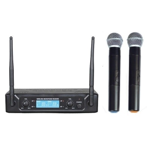 Zzipp Set Doppio Radiomicrofono a Gelato UHF 673,30/688
