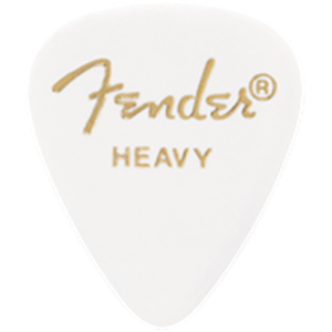 Fender Plettri 351 White Heavy Pack 12 Pz