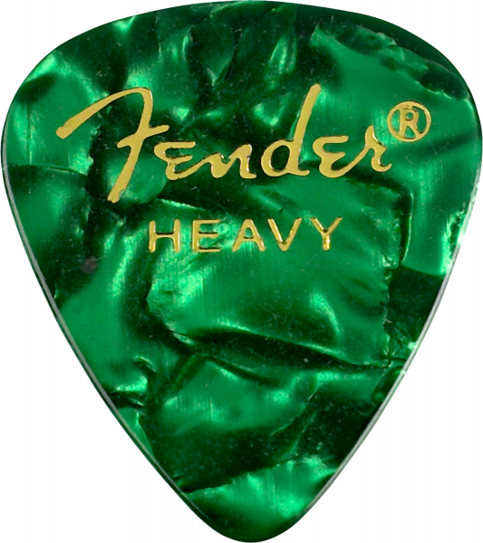 Fender Plettri 351 Green Moto Heavy Pack 12 Pz