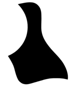 Taylor 80343 Right Hand Black Pickguard for Grand Auditorium 5,5'