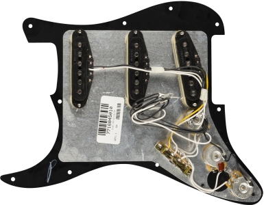 Fender Pre-Wired Stratocaster Pickguard Hot Noiseless SSS Black