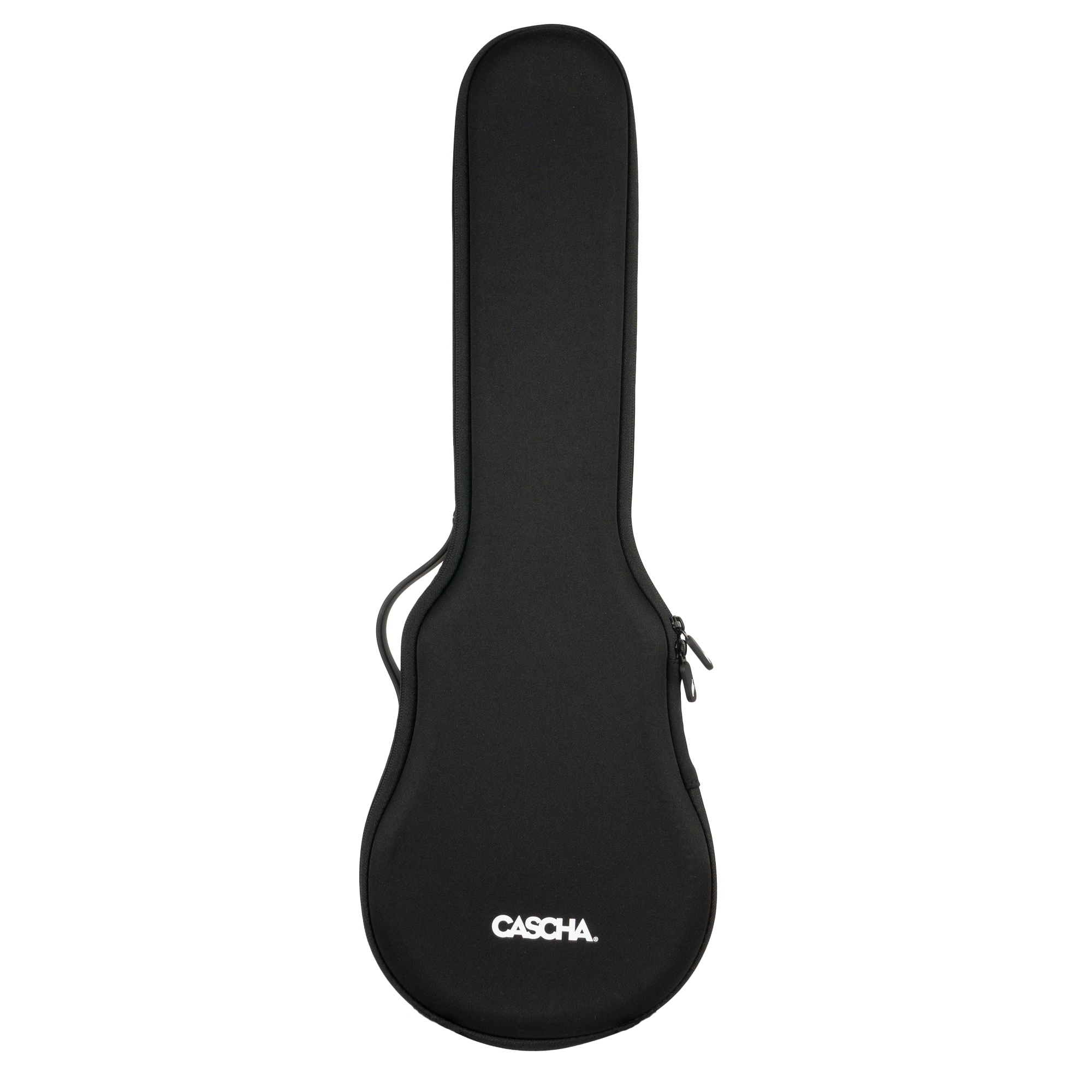 Cascha Ukulele Concerto in Carbonio Pack White con Borsa Tracolla e Plettri