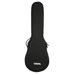 Cascha Ukulele Concerto in Carbonio Pack White con Borsa Tracolla e Plettri