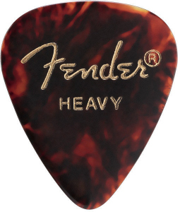 Fender 351 Shape Classic Picks Tortoise Shell Heavy 12Pz