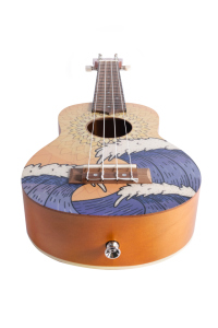 Bamboo Ukulele Soprano BU 21 Orange Wave