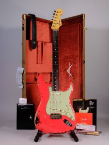 Fender Custom Shop Michael Landau 1963 Stratocaster Fiesta Red over 3C Sunburst