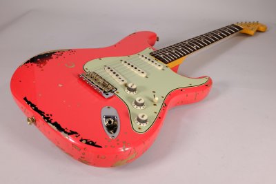 Fender Custom Shop Michael Landau 1963 Stratocaster Fiesta Red over 3C Sunburst